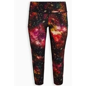 Torrid Women's Plus Size Galaxy Planet Celestial Crop Active Legging Size 3 3X
